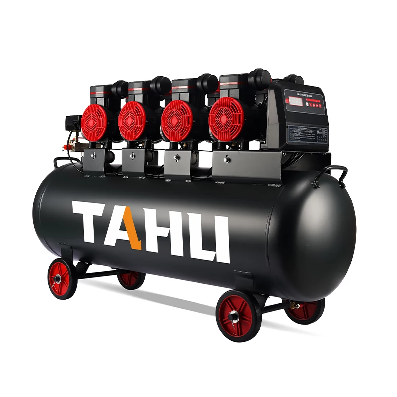 오일 프리 공기 압축기 160 리터 저소음 오일 프리 자동 공기 압축기 160l 2880 Rpm 6320w 8.43hp 220V