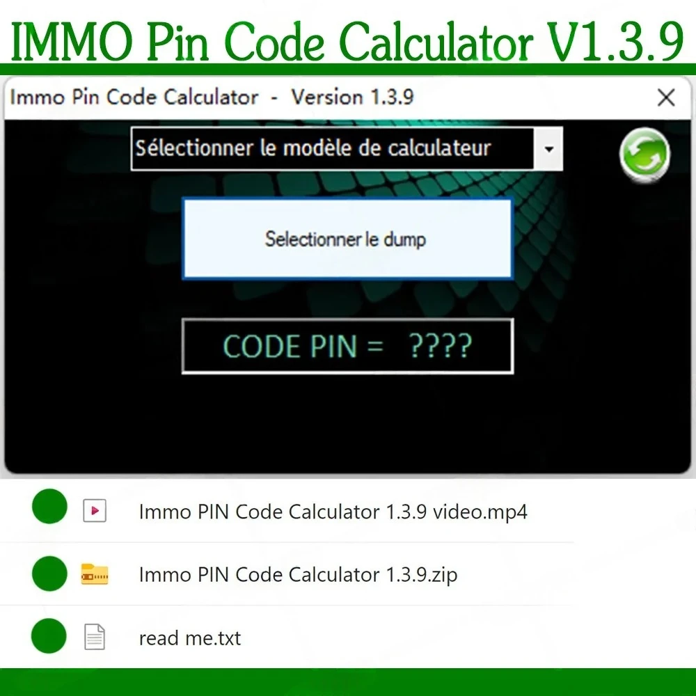 IMMO Pin Code Calculator V1.3.9 Cars software for Psa Opel Fiat Vag Unlocked PIN code on many PSA ecu can be decoded by dumping