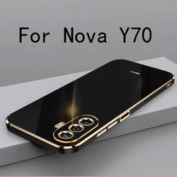 For Huawei Nova Y70 Case Cover For Nova Y70 TPU High Quality Soft Case Anti-fingerprint Camera Protection Cover