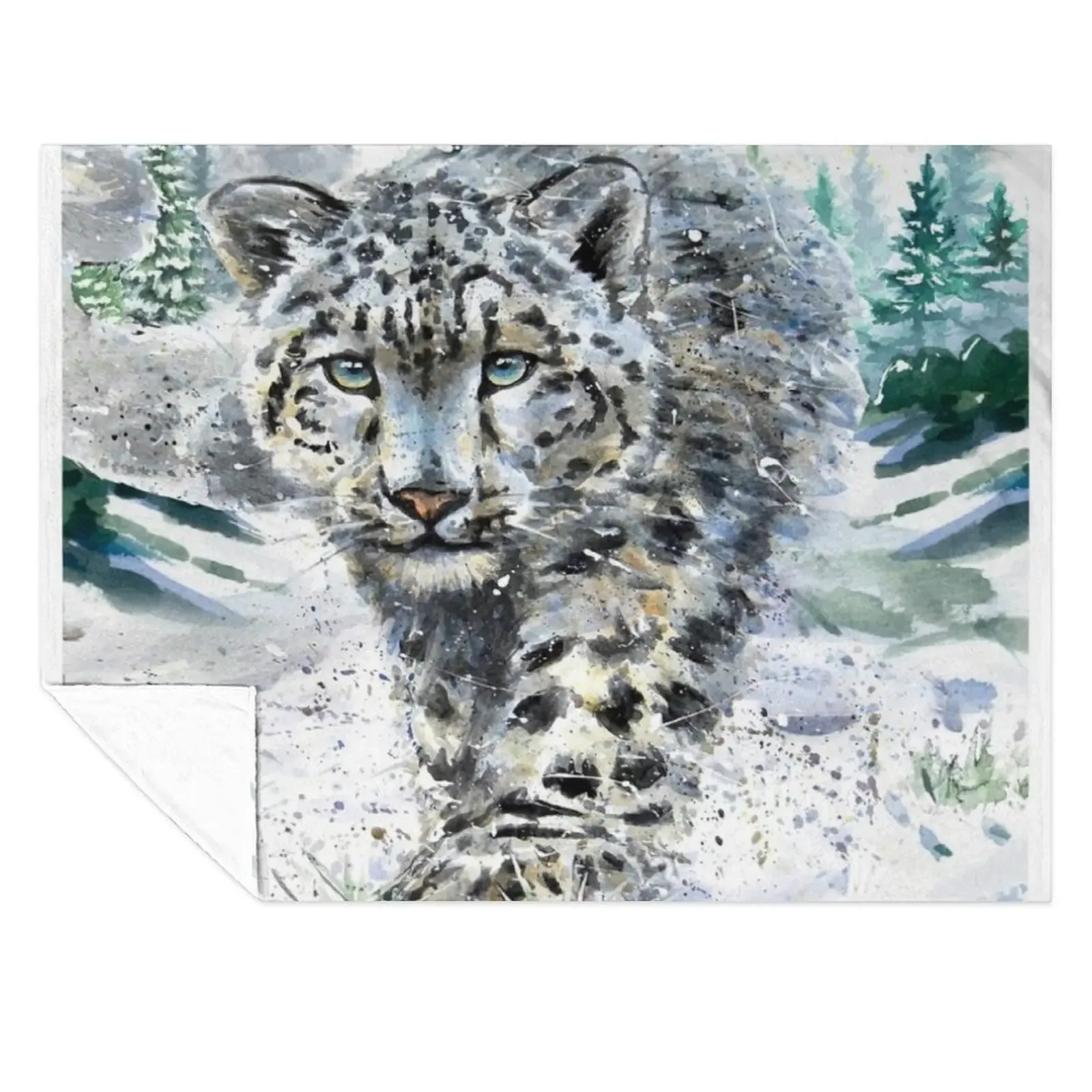 

The Himalayan Snow Leopard Throw Blanket Sofa Soft Big Baby Blankets For Baby Blankets