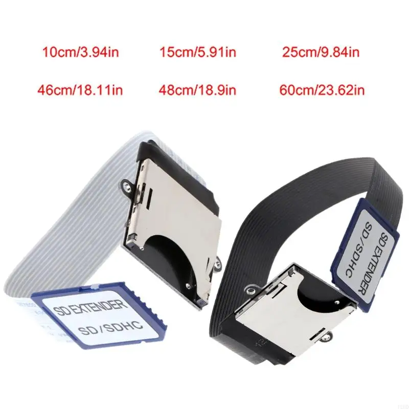 J1HD Nam Sang Nữ Nối Dài Tiêu Chuẩn SDHC Bộ Thẻ Nhớ Mềm Dẹt FPC Cáp Bộ Mở Rộng bộ Chuyển Đổi Cho GPS