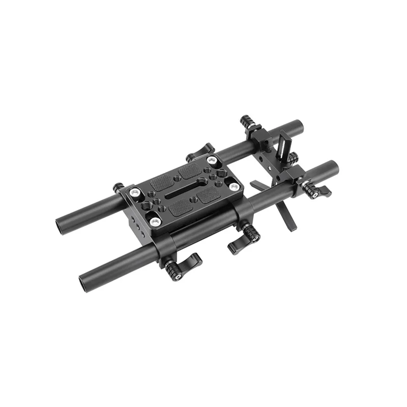 ABFN-كاميرا تصاعد لوحة برو DSLR الكتف جبل دعم تلاعب ترايبود جبل لوحة مع عدسة دعم 15 مللي متر قضبان