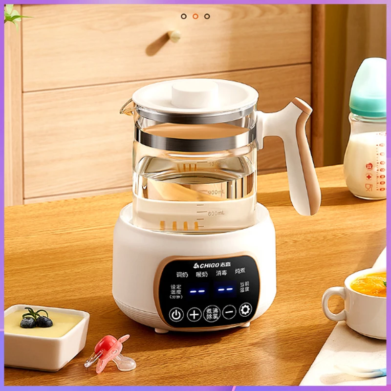 1.3L Multifunctional Glass Baby Constant Temperature Kettle,  Large Capacity Glass Baby Milk Regulator，72h Long Warm Keeping