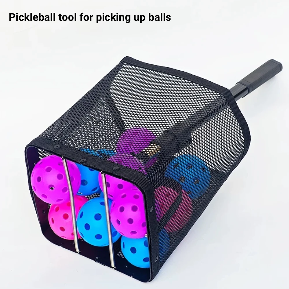 

Инструмент для сбора мячей Pickleball, профессиональный инструмент для сбора мячей для тренировок в помещении и на открытом воздухе, для сбора мячей, легко подходит для 24 мячей