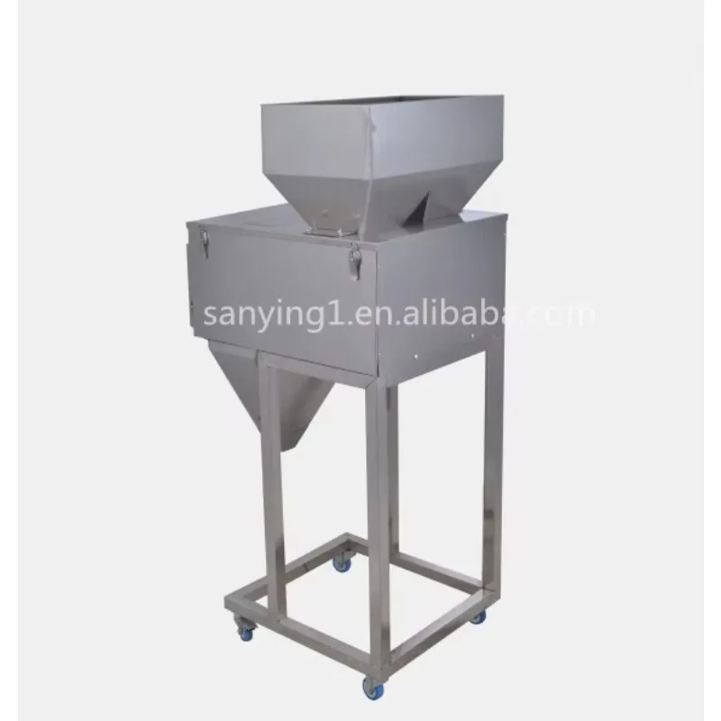 المصنع مباشرة 2 رئيس 500 جرام آلة تعبئة الجسيمات الهزاز مسحوق الحبوب الحبيبية وزنها آلة التعبئة