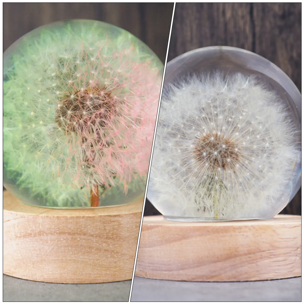 

Crystal Ball Night Light Mold DIY LED Lamp Bulb Wood Stopper Home Decor Gift H made Jewelry Accessory Craft Project Party