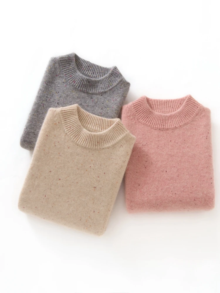 اليومية الدافئة الأطفال سترة 100% سترة الكشمير المعنقة البلوز الفتيان الفتيات متماسكة الخريف الشتاء الاطفال الملابس الداخلية سميكة غير رسمية