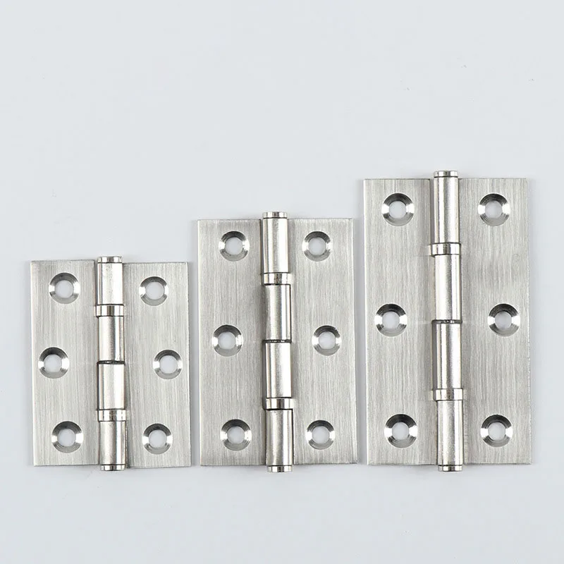 Stainless Steel Cabinet Door Hinges Window Wooden Box Folding Butt Hinges Drawer Fitting Closet Hinge Wood Furniture Hardware
