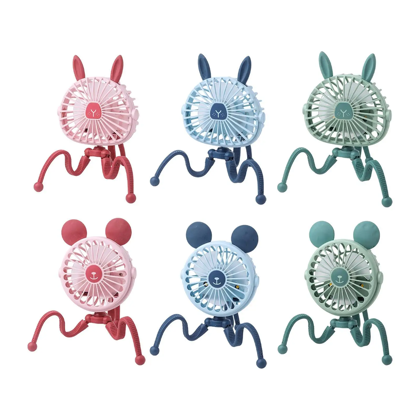 مروحة مكتب 3 تروس قابلة للتعديل مع ضوء ليلي متعدد الوظائف ومشبك خفيف الوزن على المروحة لغرفة المعيشة والدراجة والشقة والمشي لمسافات طويلة