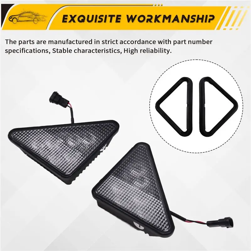 A19Q-1Pair LED Headlight Kit 7259523 7259524 For Bobcat Loaders 751 753 763 A220 T110 T140 S130 S150 S100