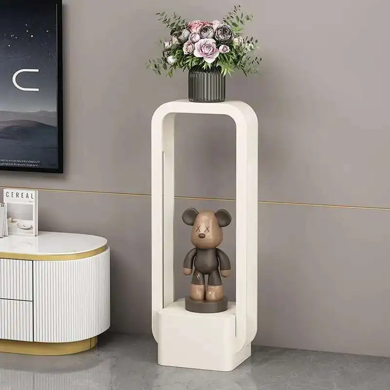 &Metal Repisas Shelves Bedroom Storage Wall Corner Nordic Display Stand Living Room Bathroom Plant Vase Estante Home Products
