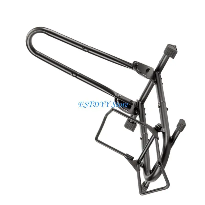 

G6DE Foldable Bike Stand Adjustable Bike Parking Stand Folding Indoor Parking Wheel Holder Suitable for 26-29inch Bikes