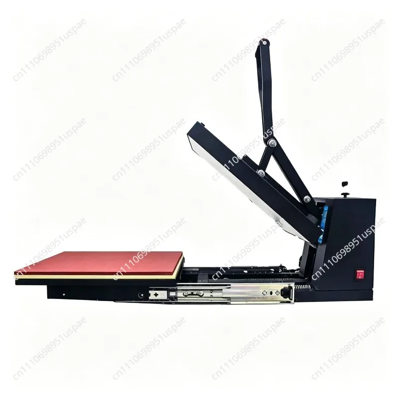 38*38cm stainless steel slide rail heat press machine for heat transfer printing on apparel