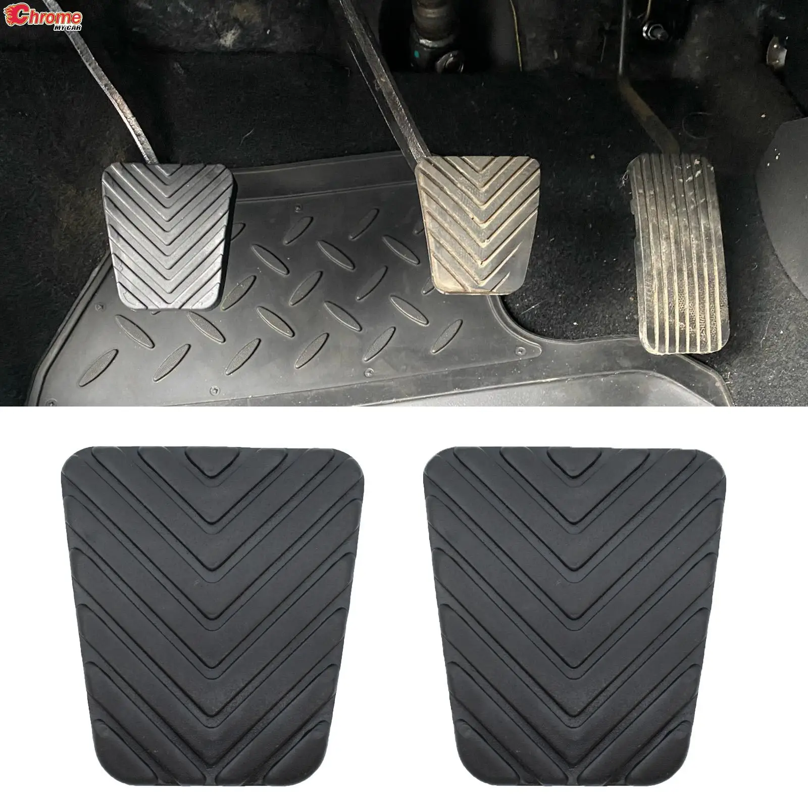 2X Brake Clutch Pedal Pad Rubber Cover For MITSUBISHI 3000GT GALANT MIRAGE ECLIPSE LANCER Skid-proof Car Accessories 3282536000