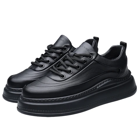 Autumn new thick sole versatile lightweight soft sole breathable sports and leisure shoes for men 240903