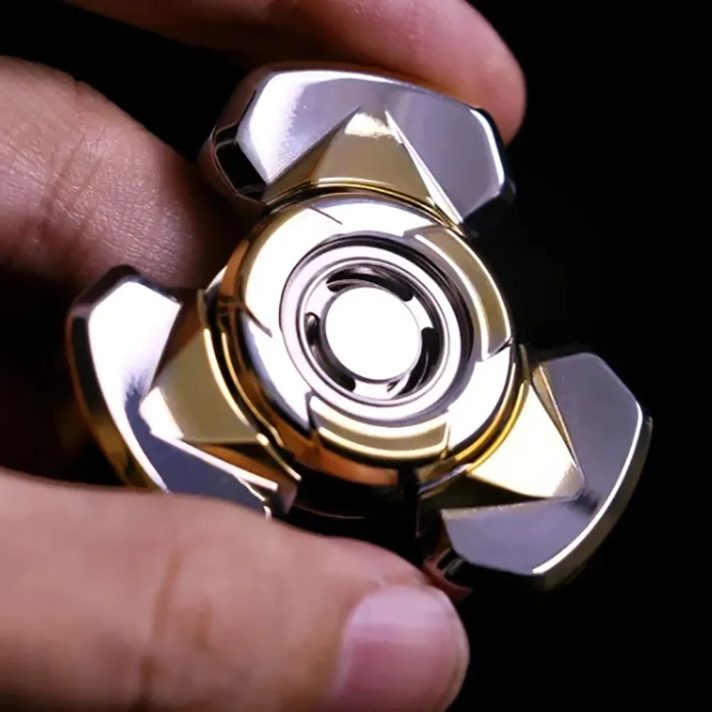 Daxiong edc fidget spinner projetos originais três folhas spinner ansiedade alívio gadgets fidget spinners alívio do estresse brinquedo