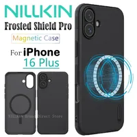 Nillkin Super Frosted Shield Pro Magnetic Case for iPhone 16 Plus, Shockproof, Drop-resistant, TPU+PC, Non-Slip Matte Back Cover