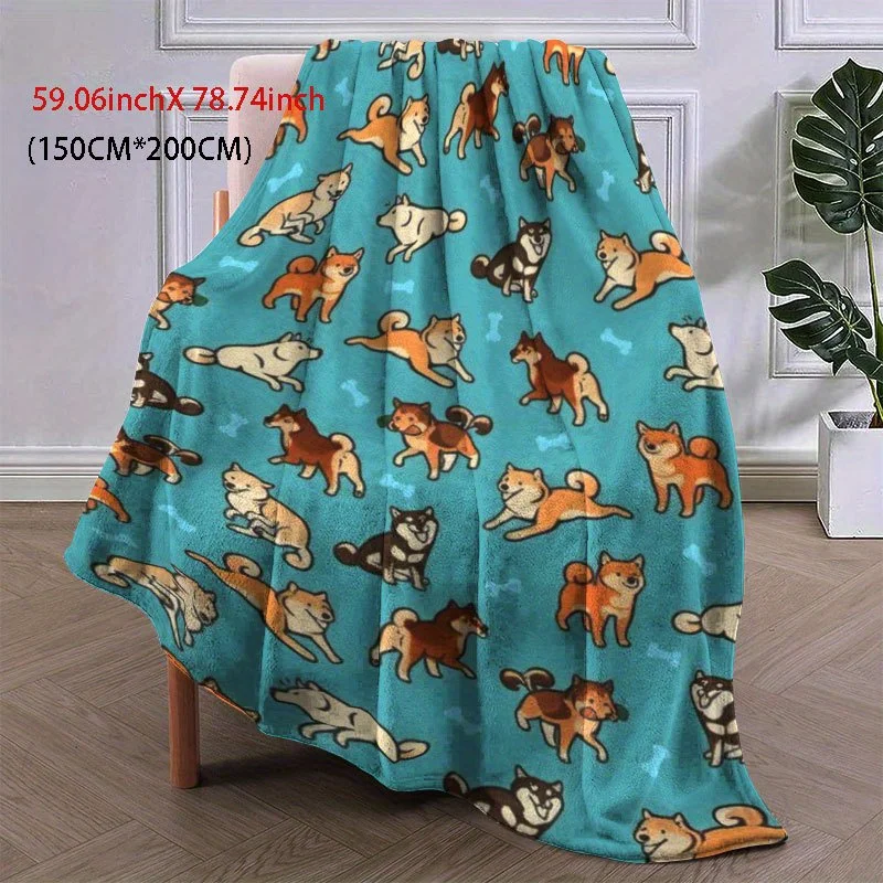 Paws and Whiskers Blanket Reversible Flannel Throw for Pet Lovers AllSeason Comfort Furry Friends Gift