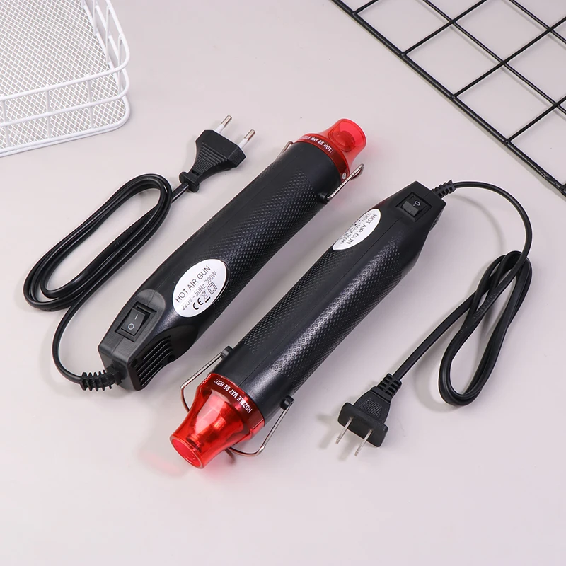 220/110V Hot Air Gun DIY Tool Heat Electric Power Tool Mini 300W Soldering Temperature Crafts Blower With Supporting Seat Shrink
