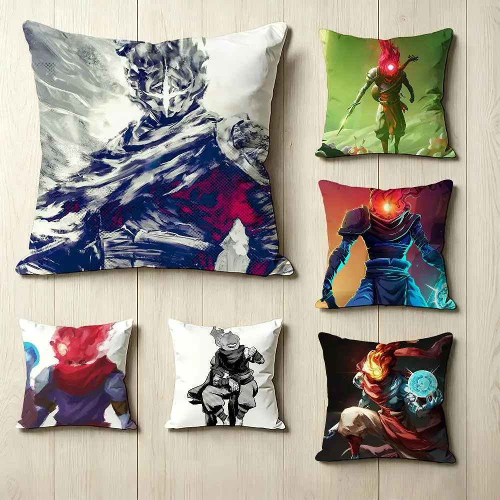 

The Prisoner Game D-Dead Cells Pillow Case Square Double-Sided Sofa Cushion Cover Bedroom Bedside Pillow