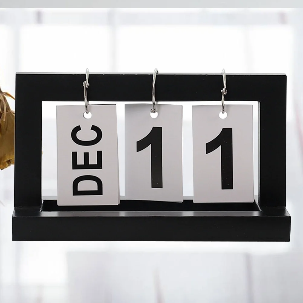 

Wooden Page Creative Desk Decor For Home Office Creative Wooden Calendar Wood Material Printed Calendar