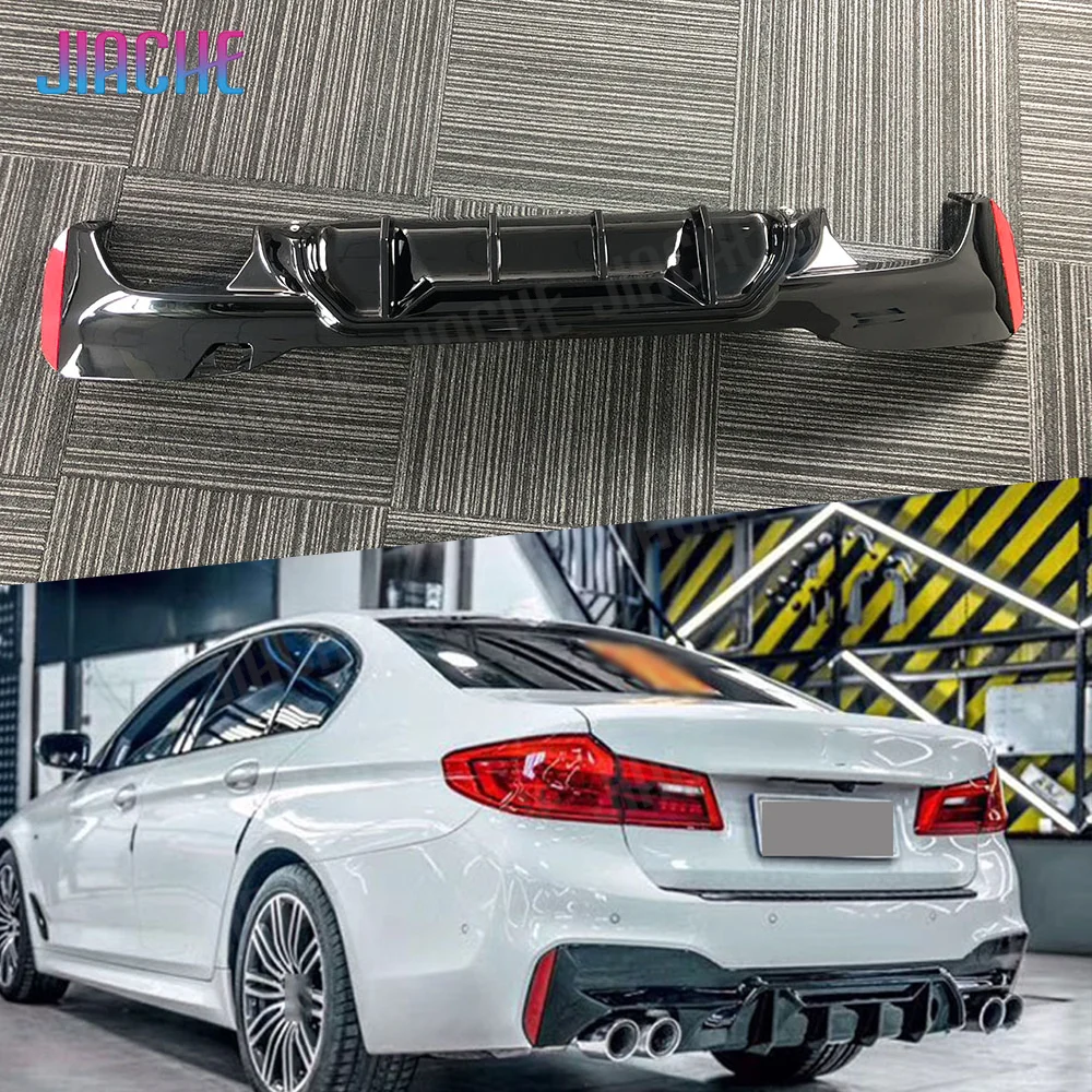 

Диффузор заднего бампера JIACHE для BMW 5 серии G30 G38 M Sport 2017-2020, ABS, глянцевый черный, для соревнований