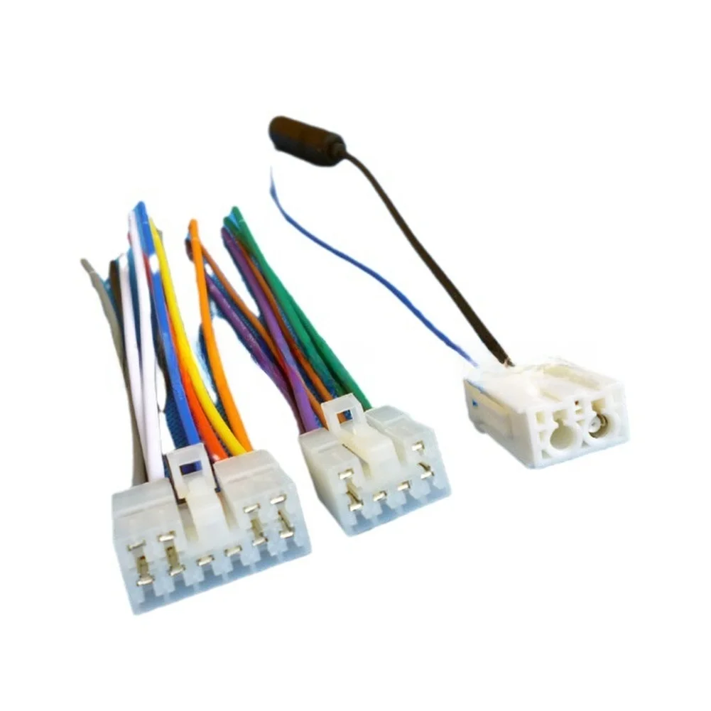 Für Toyota Auto-Audio-Antennenadapter-Steckerkabelbaum für Stereo-Autoradio-Stromkabel + Antennenverbindungskabel