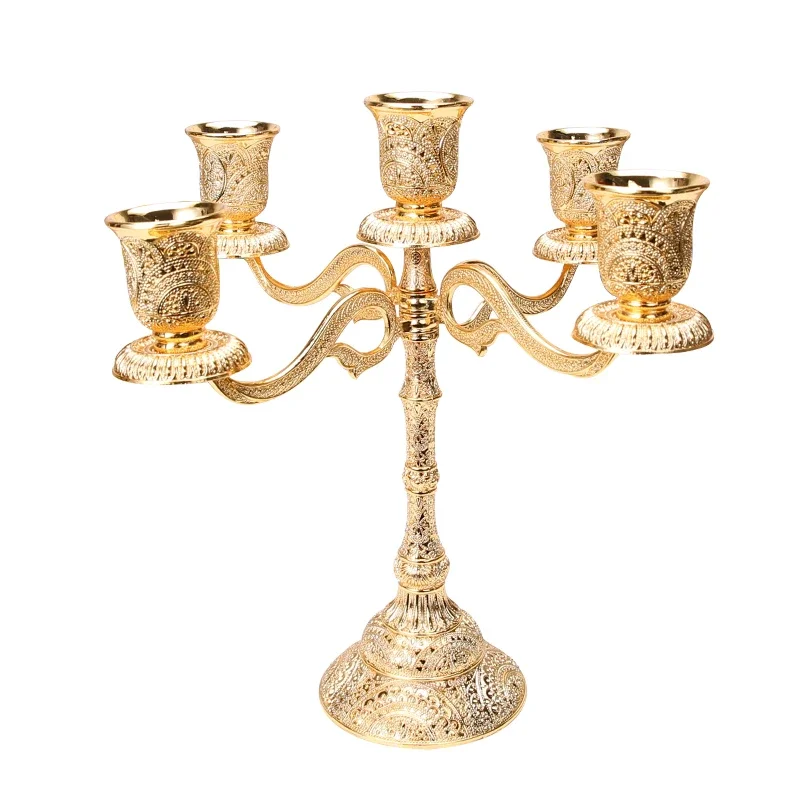 

European-style high-end candle holder candlelight dinner romantic wedding decorations Hotel western-style home candlestick