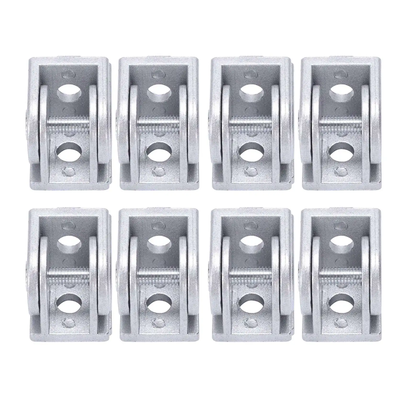 DT39 8Pcs Alloy Flexible Pivot Joint Connector for 2020 Aluminum Extrusion Profile 180 Degree