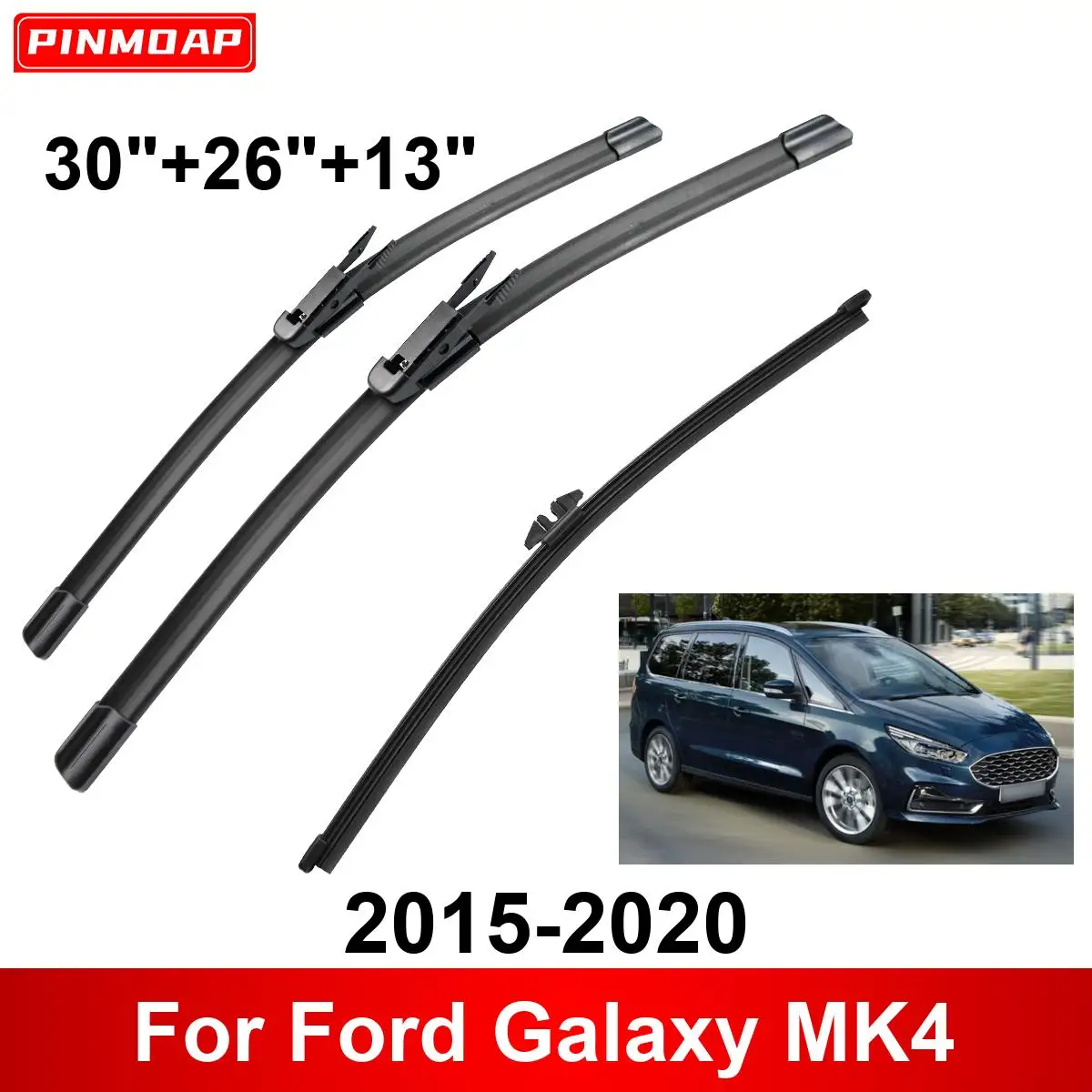 

1/2/3/4/6 шт. автомобильный дворник для Ford Galaxy MK4 2015-2020, передние и задние щетки стеклоочистителя, резак, автоаксессуары 2016 2017 2018 2019