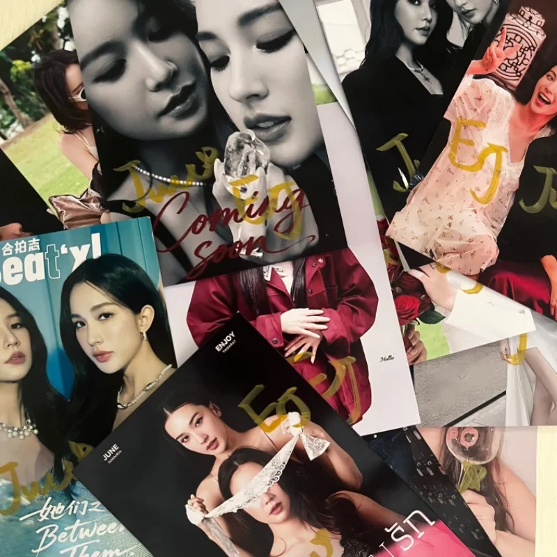 Enjoyjune Enjoyyotdr Junenannirin Autographed Photos Thai TV Denied Love Series Drama Stills Handwritten Signature Picture