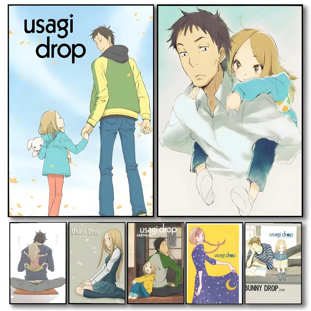 anime Usagi Drop Poster Poster HD Printing Cozy Warm Style Home Decor Suitable for Living Room Bedroom Gift