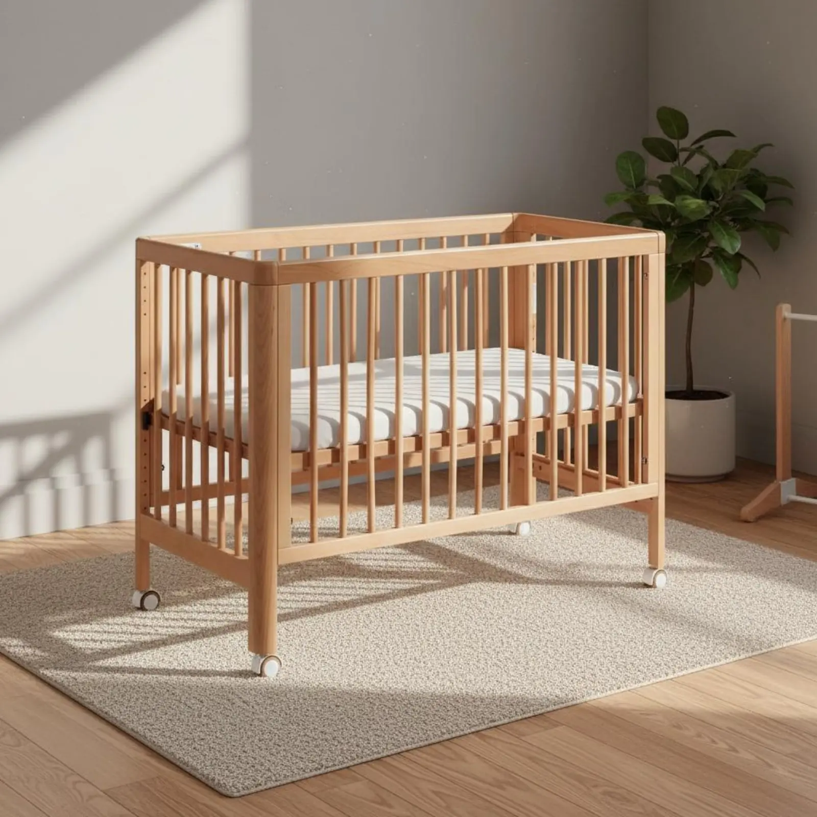 

Newborn Crib Multifunctional Wooden Baby Bed Bedside Crib Mobile Portable for Newborns, Nursery