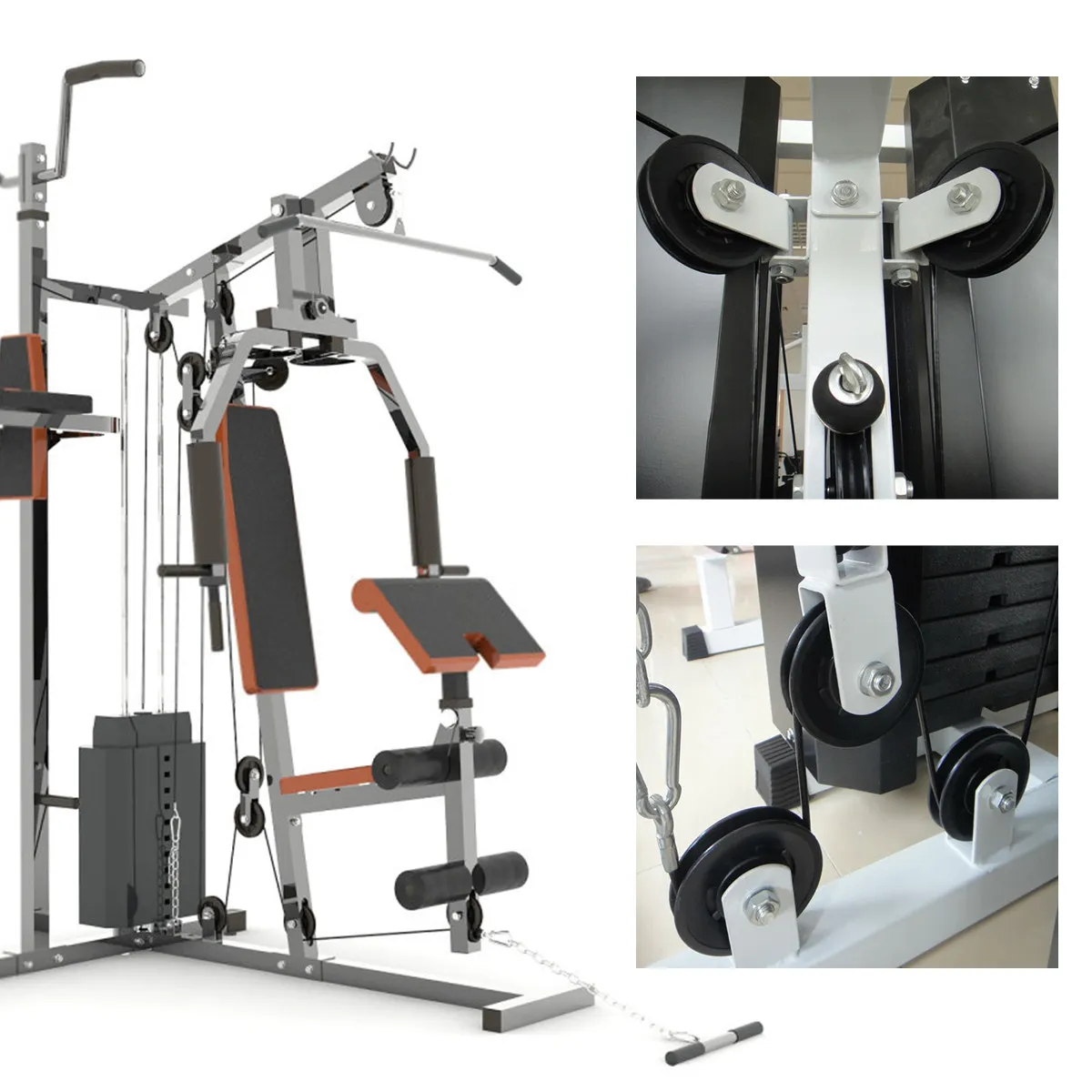 Pulley Wheels for Gym Fitness Equipment Universal Nylon Thicken Wear-Resistant Waterproof Bearing Smooth Range of Motion Home