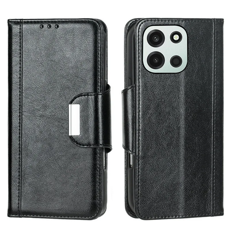 

Magnetic button Flip PU leather card Slot Wallet Cover For OnePlus Ace 6T 6 5 Ultra Racing Pro Fall prevention phone Case