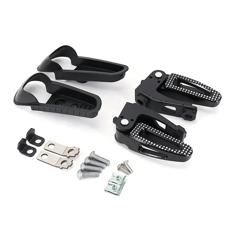 Motorcycle Accessories Rear Passenger Foot Pegs Mount Black Pedal Parts For Vespa GTS 300 GTS300 Gts300 Gts 300 2021 2022