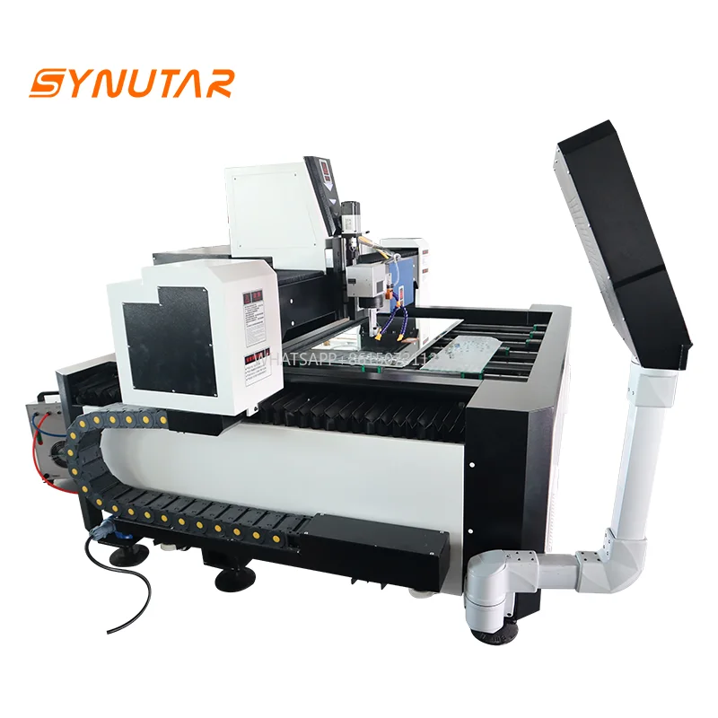 Foratura del vetro Incisione laser Pellicola Plotter per laminazione Attrezzatura per sabbiatura Macchina per glassa laser a specchio intelligente da 120 W