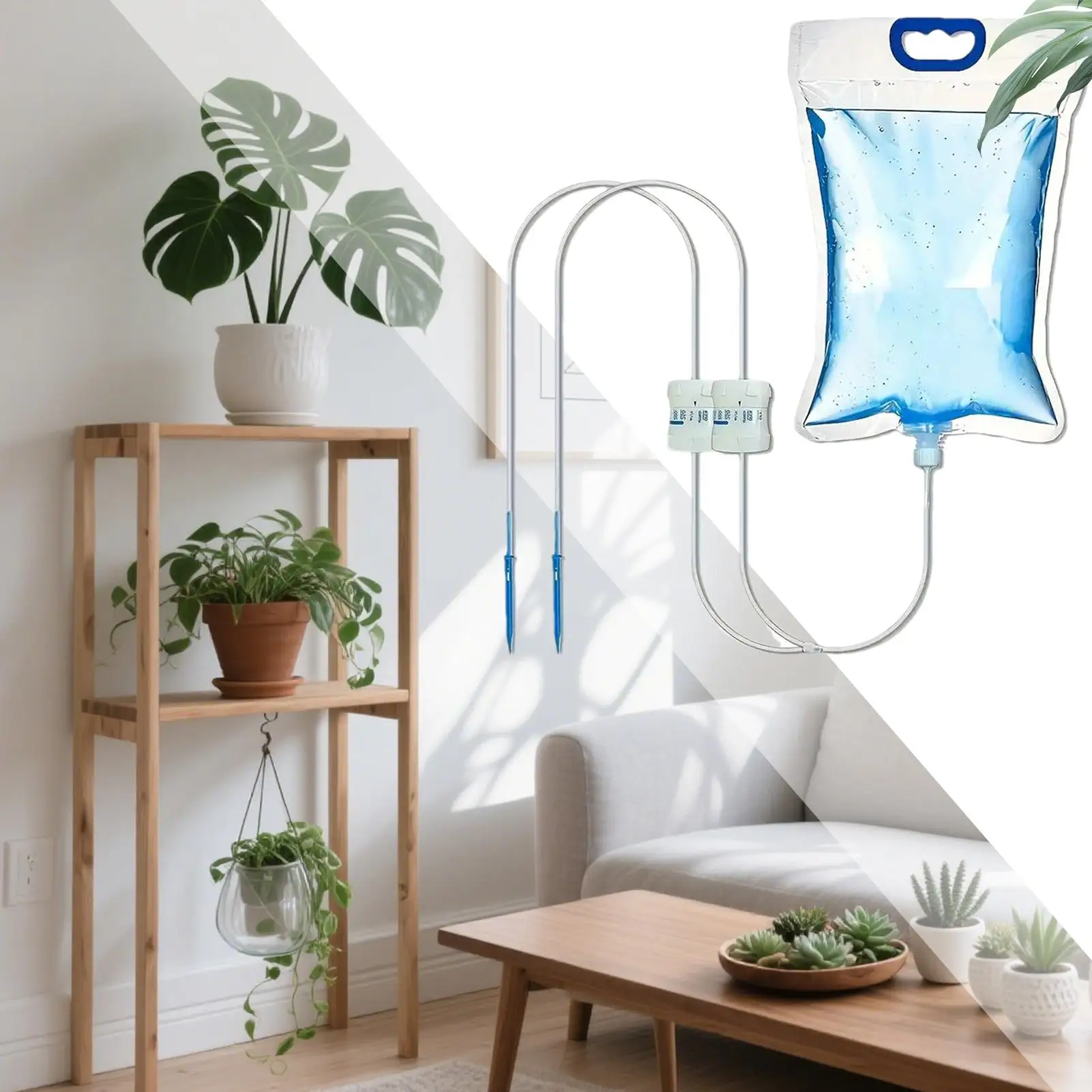 

Tree Bags For Watering 5.2L Auto Flower Drip Irrigation Bag Adjustable Hangable For Workplace Flowerbed Garden Raised Bed