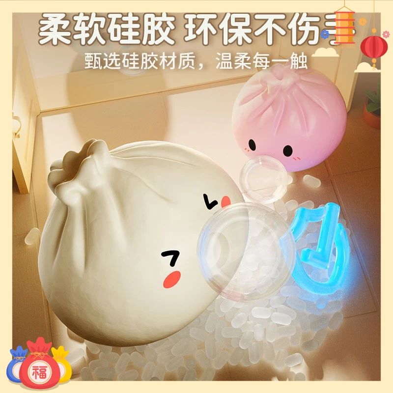 2026 New Arrival Bestselling Viral Bun Squishy Toy, Cute Funny Press Fidget Toy for Students & Adults to Relieve Stress