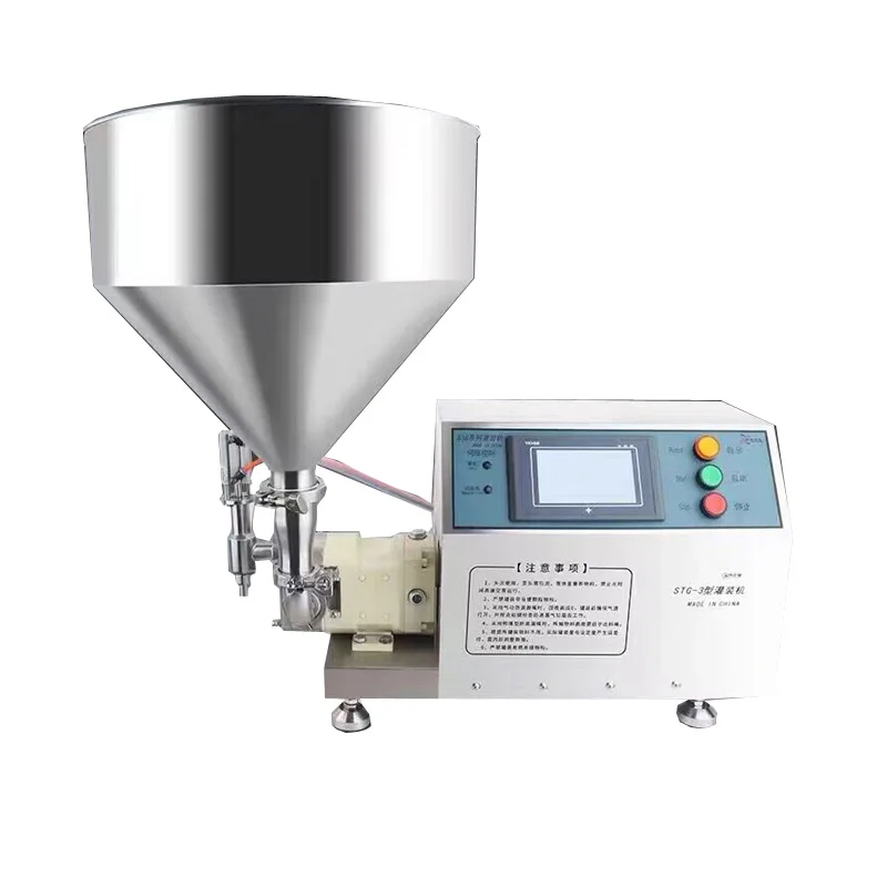 Paste Filling Machine Cream Filler Honey Rotor Pump Viscous Liquid Peanut Butter Semi-Automatic ZS-RPGT900