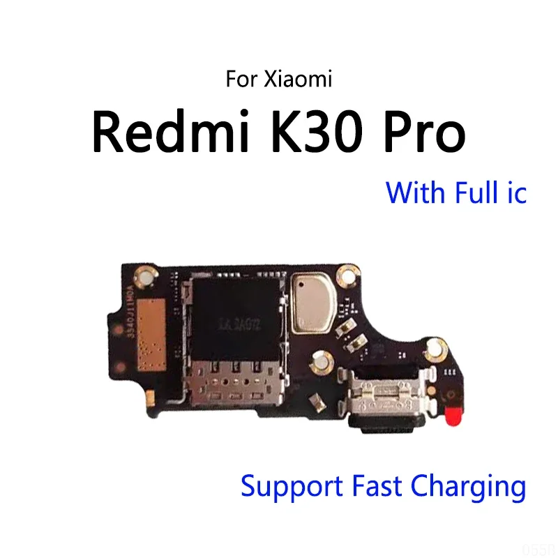 With ic USB Charging Dock Port Socket Connector Charge Board Flex Cable For Redmi K30 Pro K30S K40S K40 Game Version K50