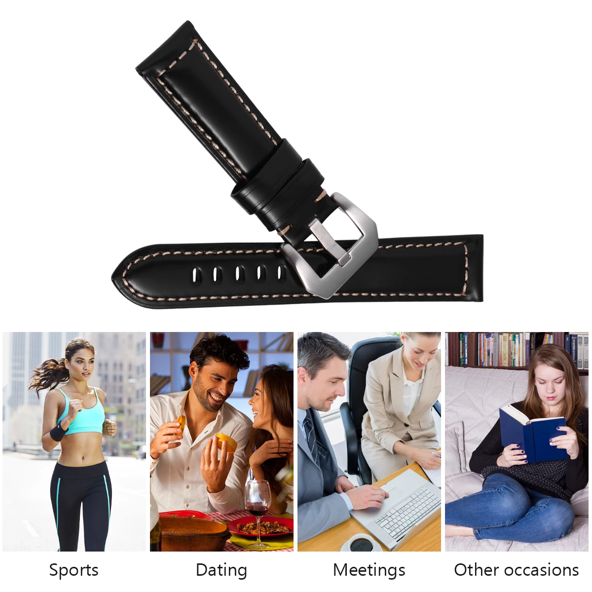 

Watch Strap 22mm Sweat Resistant Wristb s for Men Women Perfect Fit Smart Watches Birthday Wedding Gifts