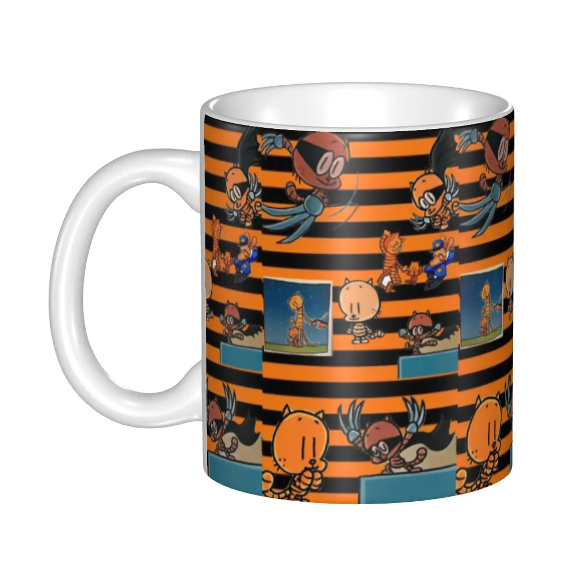 Personalized DIY Dogs Wallpaper Ceramic Mug Funny Manga Cartoon Coffee Cup Creative Gift