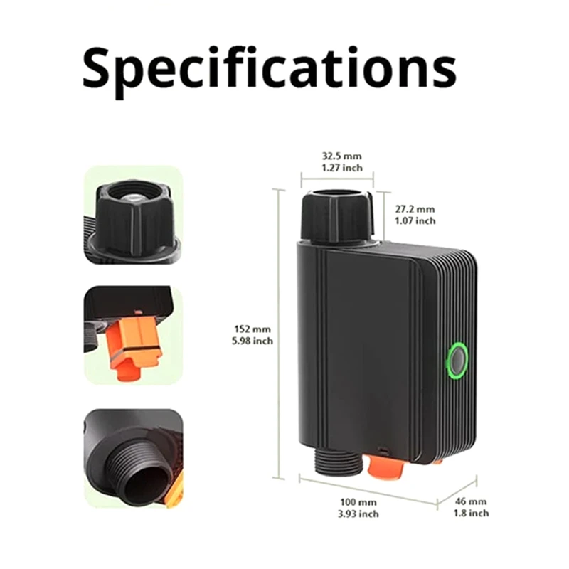 Zigbee Smart Wasserventil Smart Timing Bewässerungsschalter IP55 Automatische Bewässerung Einfache Installation Fernbedienung