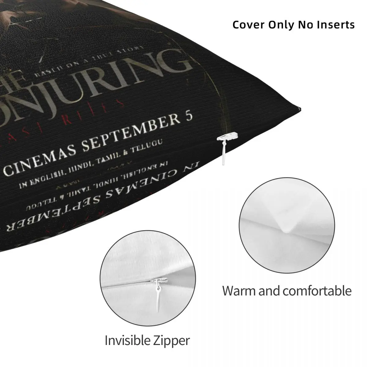 كيس وسادة The Conjuring آخر الطقوس غطاء وسادة ناعمة غطاء الوسادة خمر مخصص لتقوم بها بنفسك سادات ل أريكة غرفة نوم ديكور المنزل