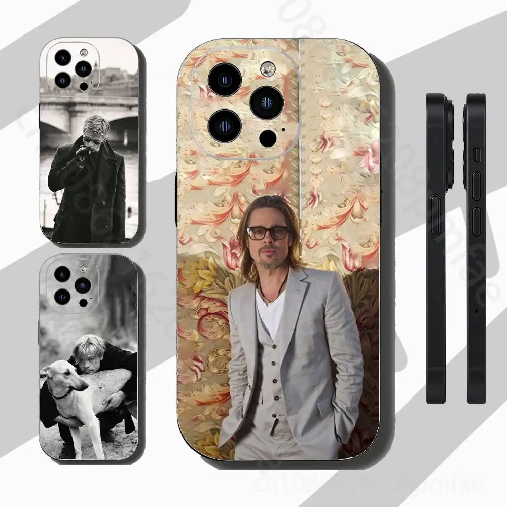 

Actor B-Brad P-Pitt Phone Case For iPhone 17,16,15,14,13,12,11 Pro,Max,Plus,X,XS,XR,SE,Mini
