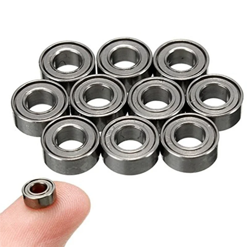 B03C-250Pcs MR63ZZ 3X6X2 Mm Deep Groove Ball Bearing Miniature Bearing