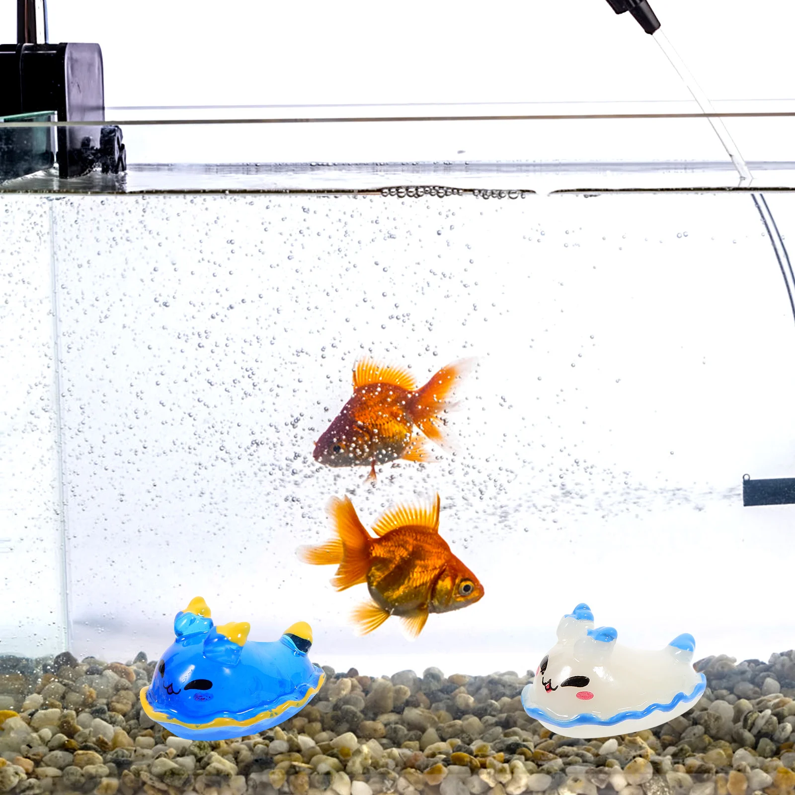 

4Pcs Miniature Sea Animal Resin Sculptures Mini Marine Animal Decor Fish Tank Decoration Desktop Garden Accessories