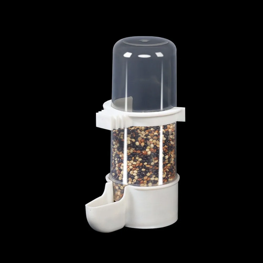 240ML Capacity Automatic Bird Feeder Plastic Detachable Base Cage Hanging Feeder Leak-Proof Hummingbird Feeder