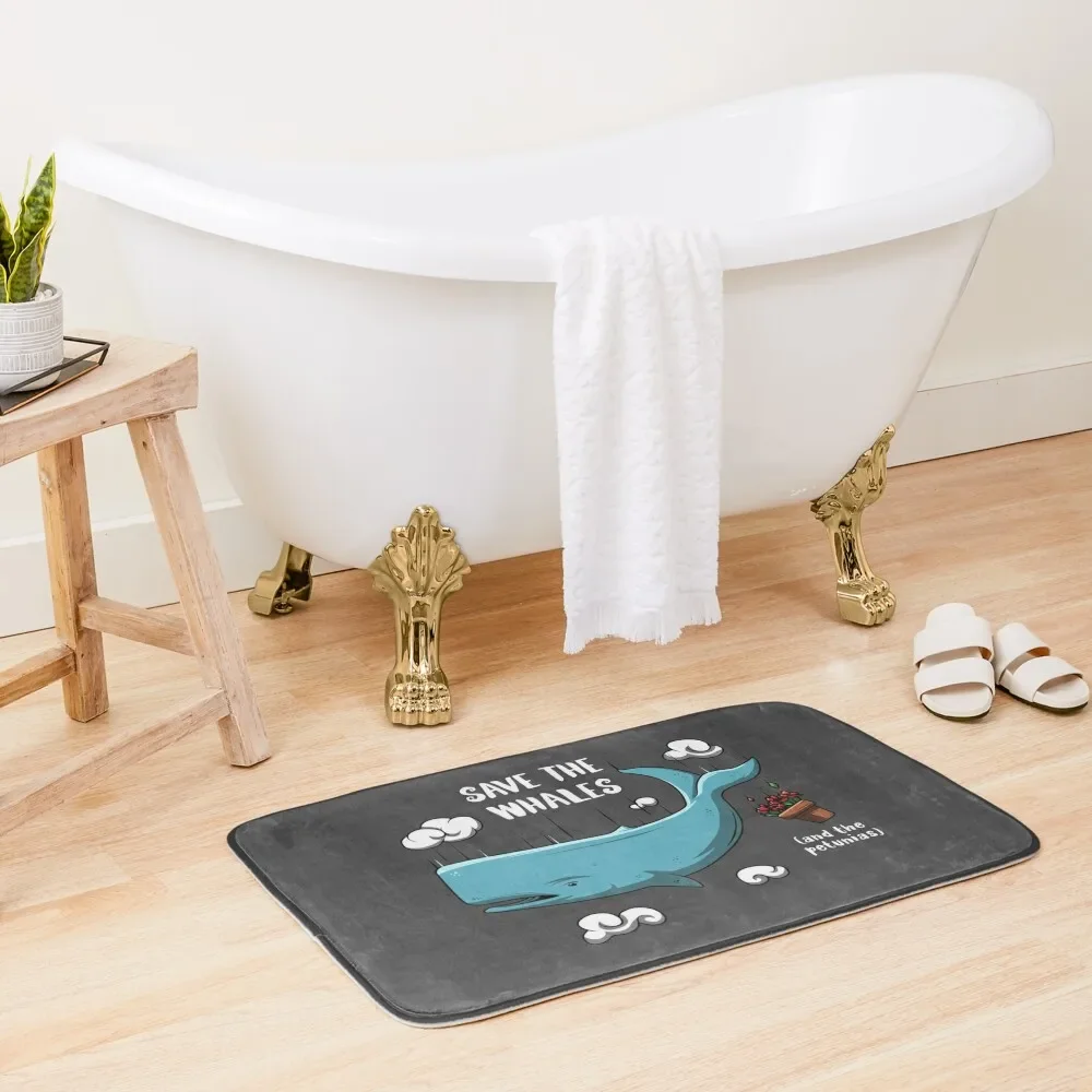 

Save the whales Bath Mat Bath Rugs For Bathroom Bath Accessories Bathroom Accessories Sets Mat